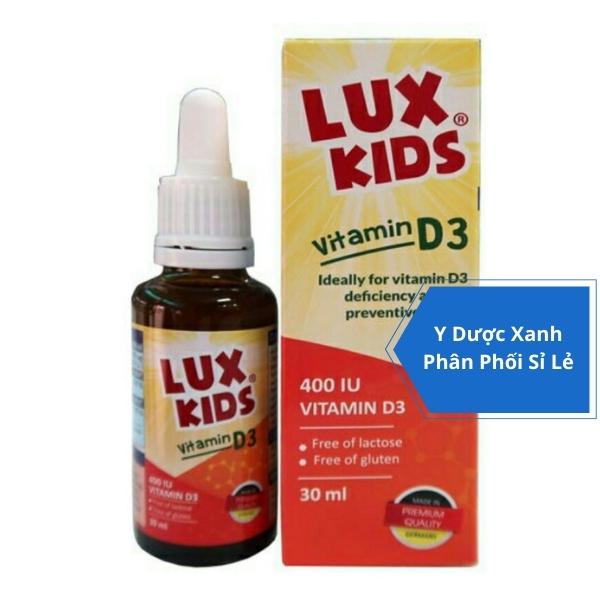 LUXKIDS, 30ml, Dung dịch nhỏ giọt bổ sung vitamin D hấp thu canxi cho trẻ em từ 1 tuổi của Đức